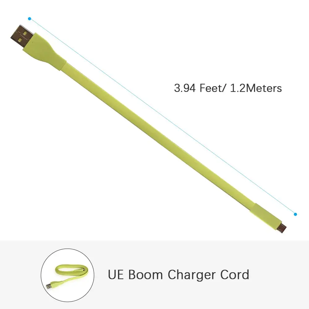 USB-кабель для зарядки длиной 1,2 м, совместимый с Logitech Ultimate Ears Boom 3/ MEGABOOM 3/ UE Wonderboom/UE Boom/Megaboom/Mega Boom