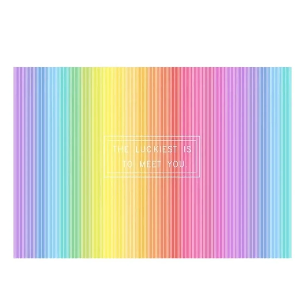 Custom papel de parede 3D Gradient color clothing mural container shoe wallpaper rainbow milk tea shop background 3D wall paper