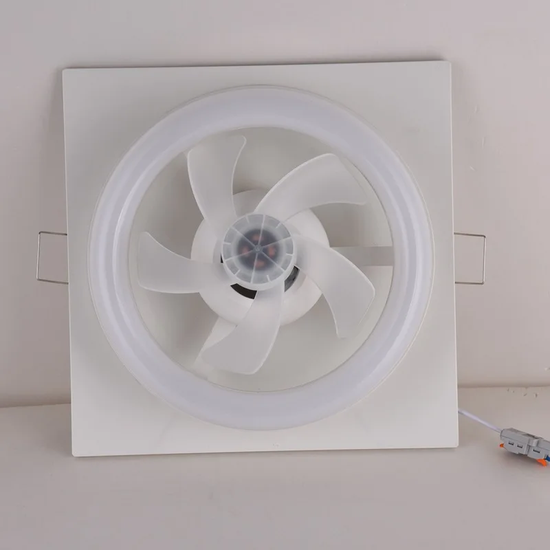 360 moving head fan light integrated ceiling led flat light aluminum gusset panel kitchen bathroom embedded kitchen and bathroom