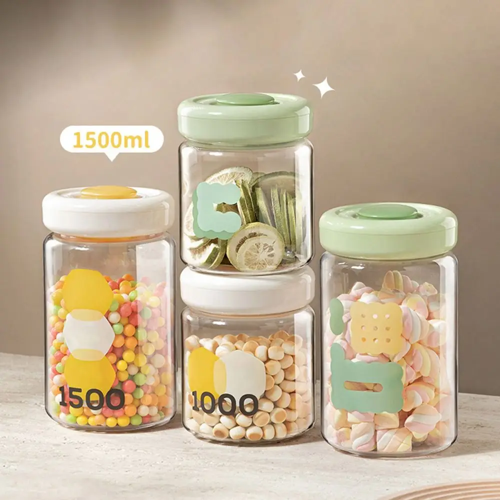 Press Type Airtight Food Storage Containers Vacuum Sealed One Button Opening Cereals Storage Box Minimalist Leak-proof