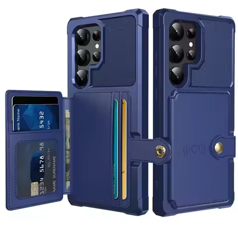 Card Wallet Case for Samsung Galaxy S23 S24 FE S23 Plus S25 S22 S21 Ultra A55 A35 A15 A54 A34 A14 A16 A05S A05 A24 A26 A36 A56