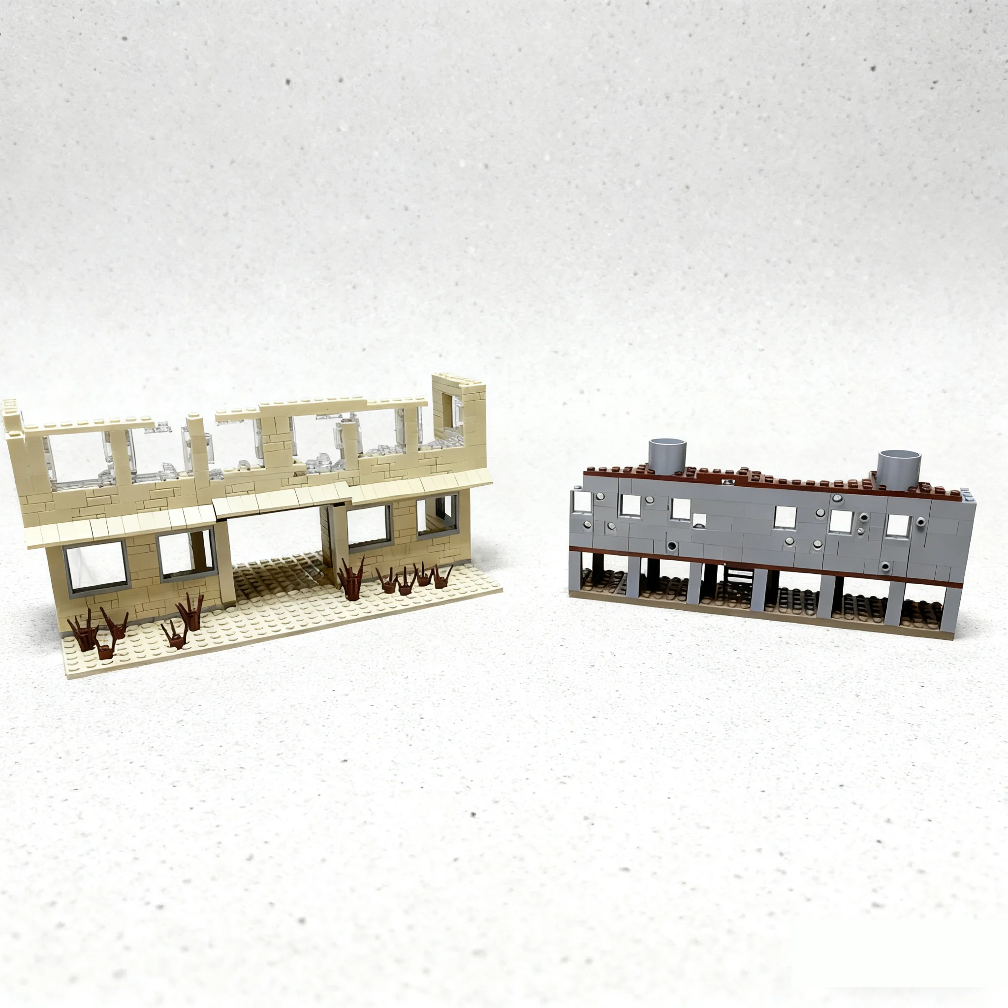 

Military Series Damaged House Architecture Building Blocks DIY War Ruins Scene Model Assembly Bricks Education Toys For Children