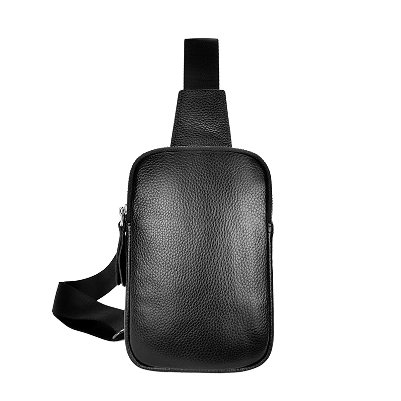 Kleine Umhängetasche aus Leder für Herren, Schultertasche, Damen-Tagesrucksäcke, Brusttasche für Angeln, Reisen, Wandern, Rucksäcke, Outdoor-Sportarten – Detail 4