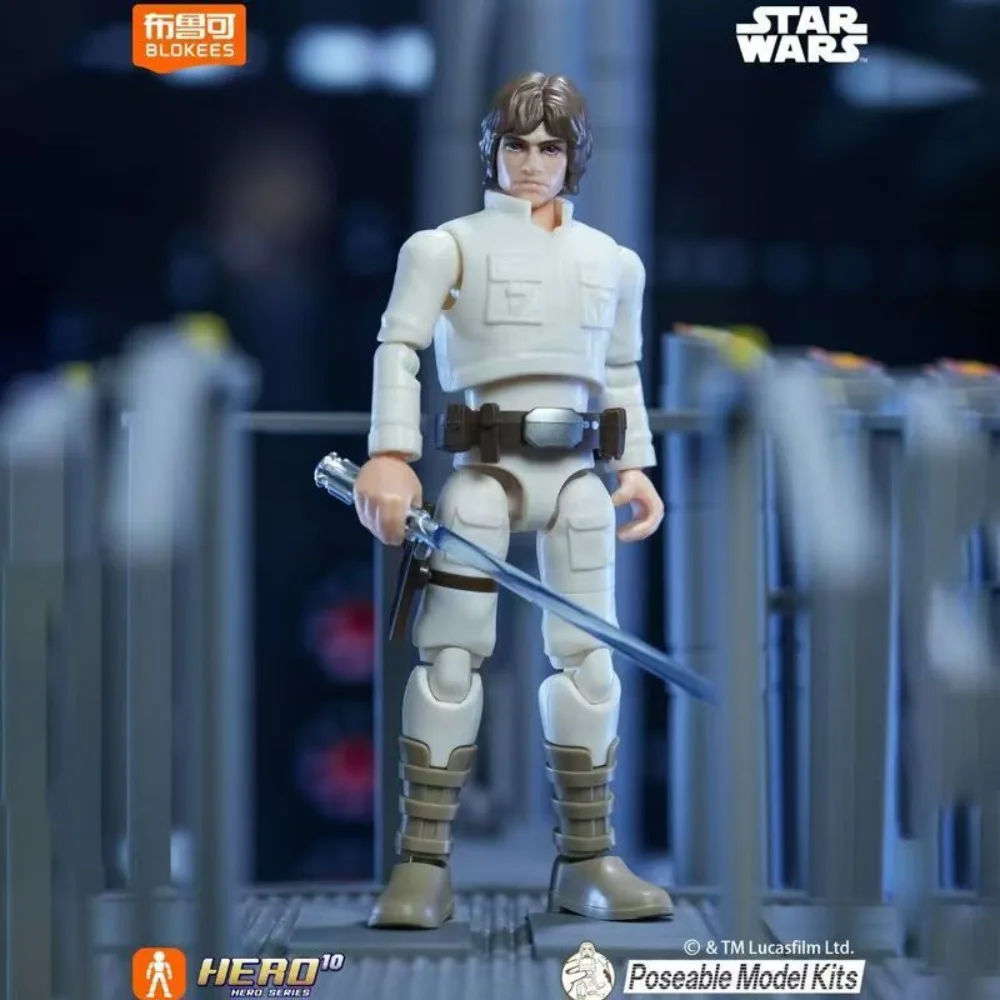 

In stock BLOKEES Star Wars Mark of the Force GV02 Galaxy Version 04 Luke Skywalker R2-D2 Imperial Stormtrooper Action Figure