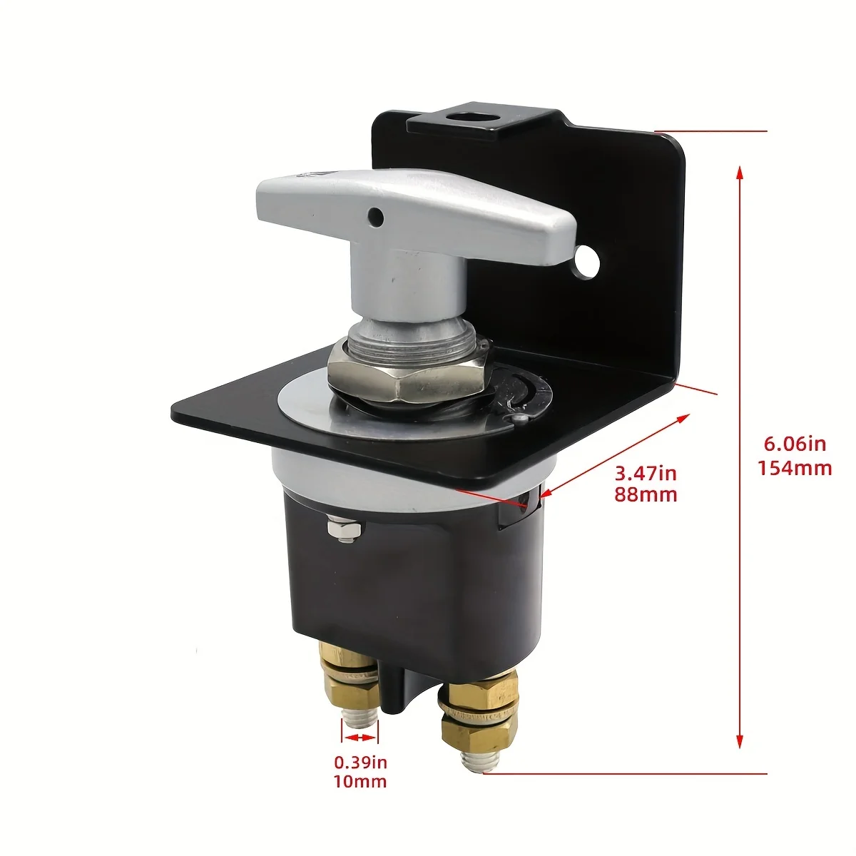 20247 Battery Disconnect Switch 12V-36V Battery Kill Switch with Lockout Plate for Car, Auto, Boats and RV