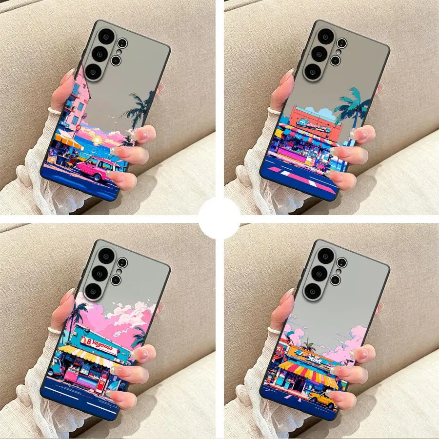 Tropic Palm Phone Cover Case for Samsung Galaxy S26 Ultra S21 FE S23 S24+ S10 S9 S25+ S20 S25 Plus Note 20 8 9 10 S24 S26+