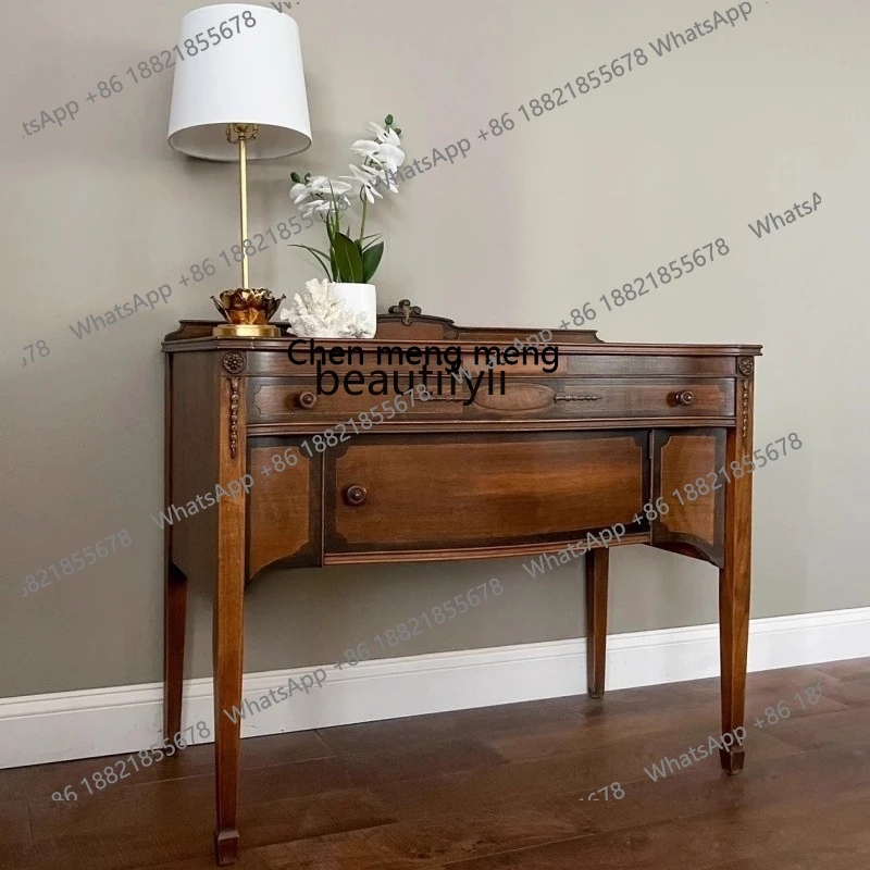 

Vintage Entryway Table Entryway Cabinet Small Apartment Storage Living Room Decorative Cabinet