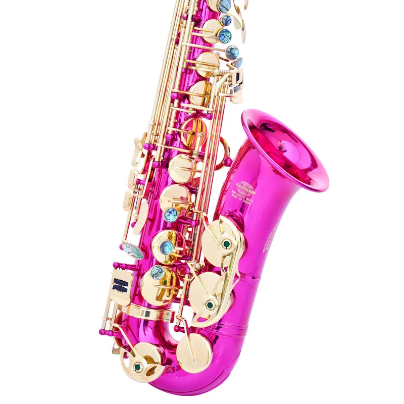 

Rose Gold Lacquer Brass Alto Instrument Accessories Professional Eb China Sax Alto Saxophone