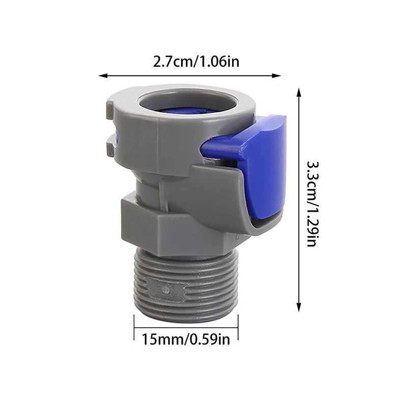 1/3/5PCS M10 To M15*1 Quick Connect Hose Connector Kitchen Faucet Hose Connector Water Hose Pipe Tap Connector Faucet Adapter...