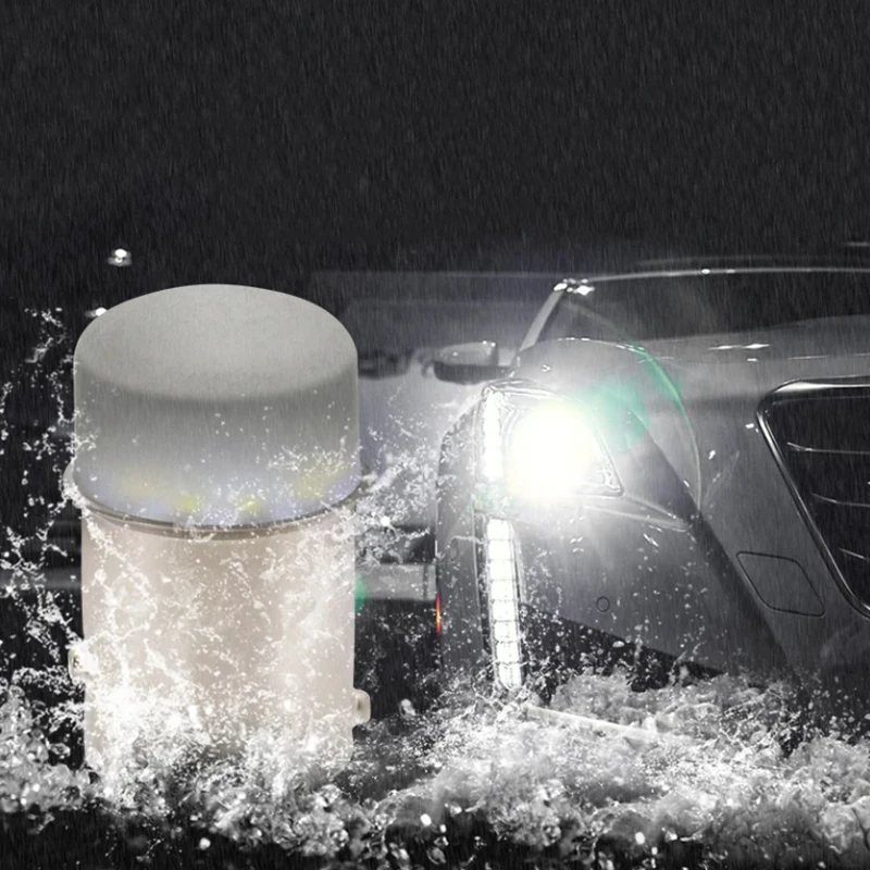 5PCS LED Car Signal Light 12V Daytime Running/Turn Signal Light Three Colours Low Power Consumption Spotlight High Brightness