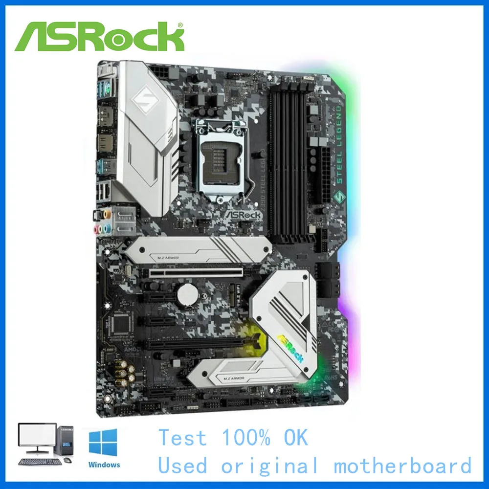 Z390 Steel Legend-moederbord LGA 1151 DDR4