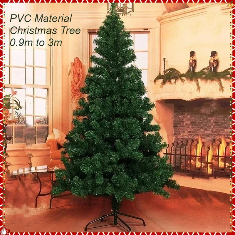 

PVC Christmas Tree Encrypted Artificial Fir Decorative Tree Indoor and Outdoor Christmas Atmosphere Decoration Pieces 0.9m~3m