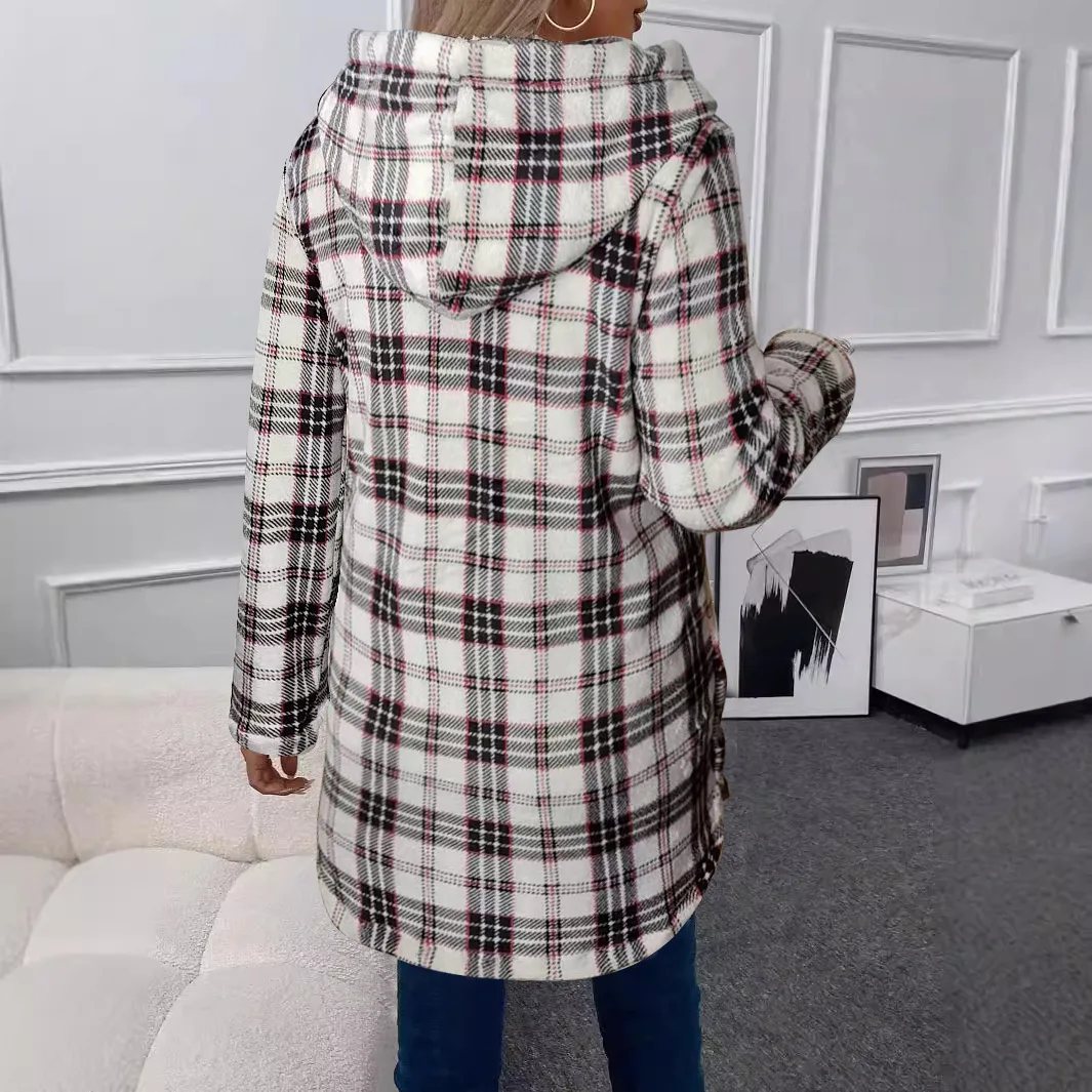 

Double-Fleece Comfort. Stay warm in style with our plush hooded cardigan, your ultimate cozy essential for 2025