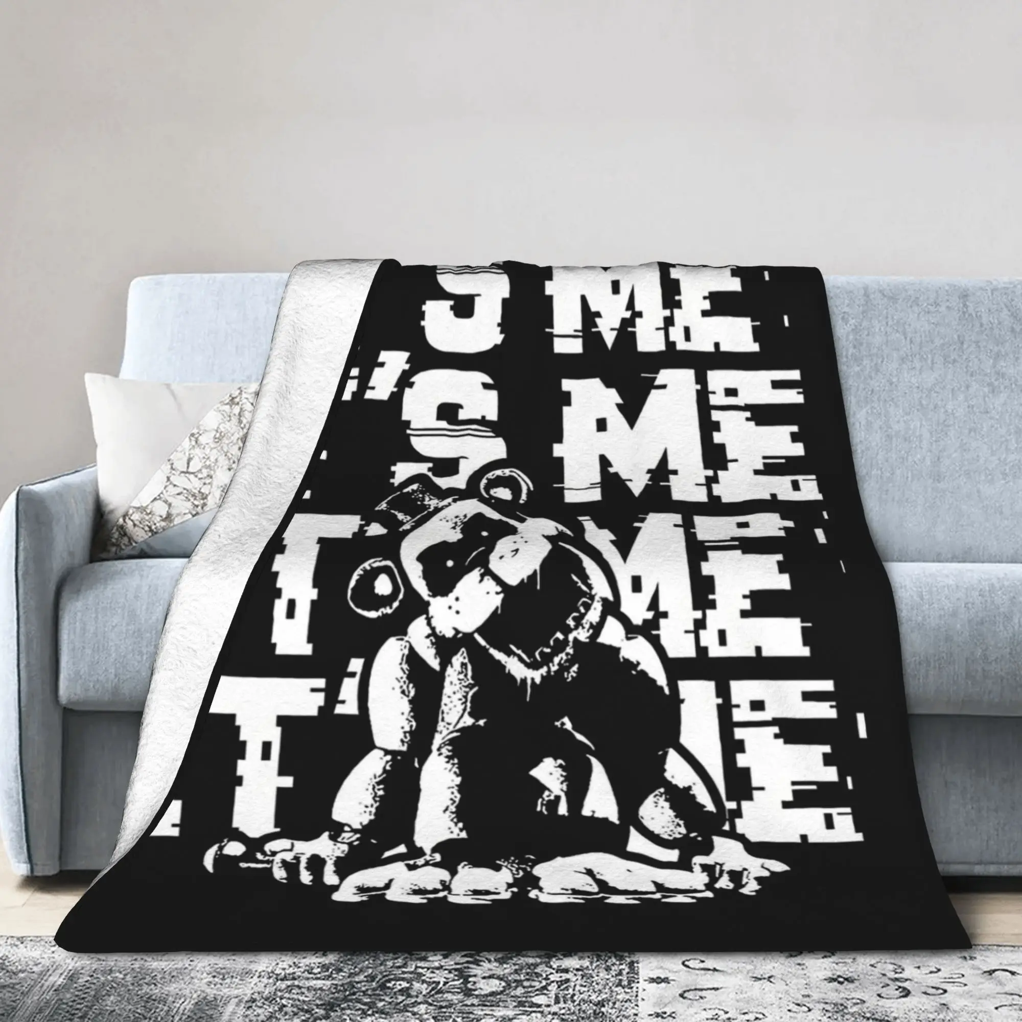 FNAF At Freddys Blanket Flannel All Season  Breathable Super Warm Throw Blanket for Sofa Car Bedding Throws