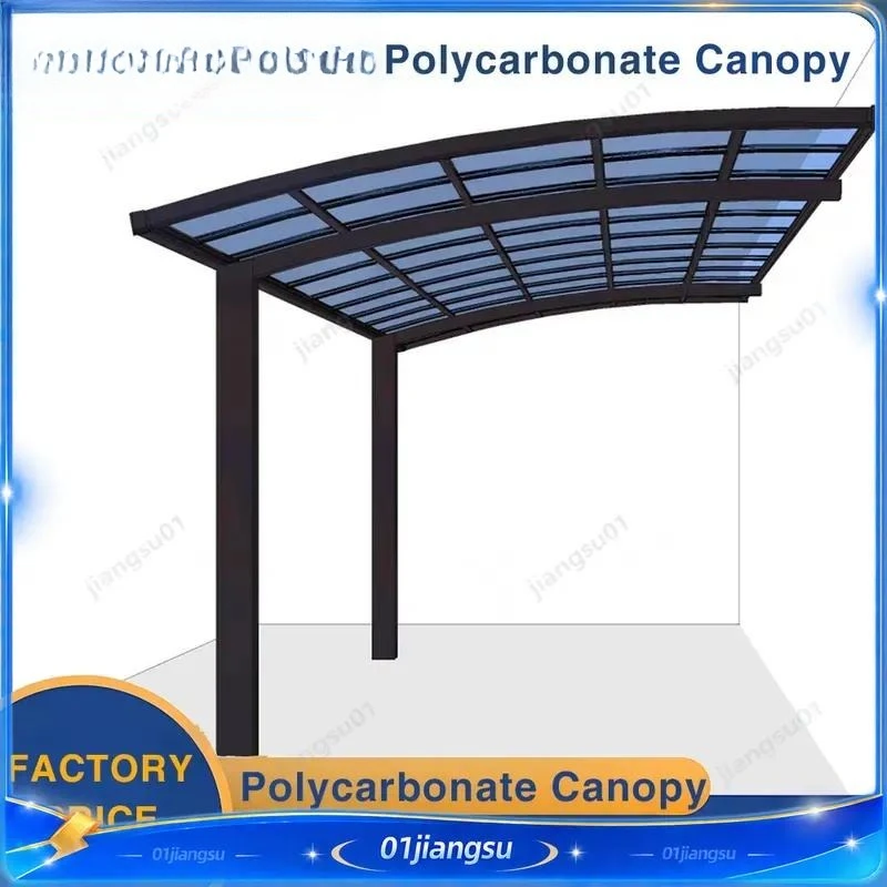 Aluminum Alloy Carport Polycarbonate Car Canopy Windproof Waterproof Garage Shelter Outdoor Vehicle Cover Parking Shed