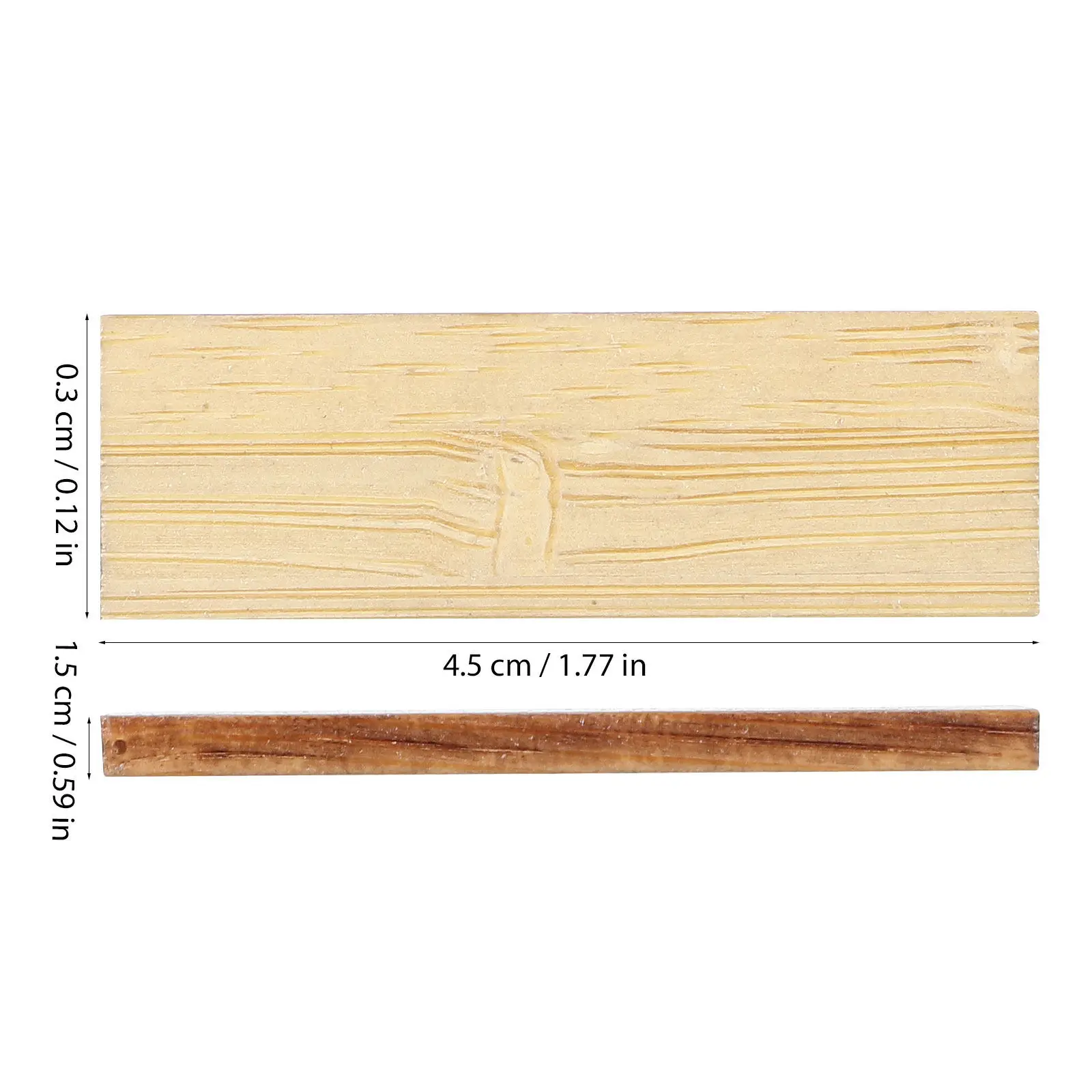 48Pcs Miniature Dollhouse Flooring Bamboo Wood Floorboards Realistic Wood Grain Texture DIY Assembly for Tiny House Interior view 5