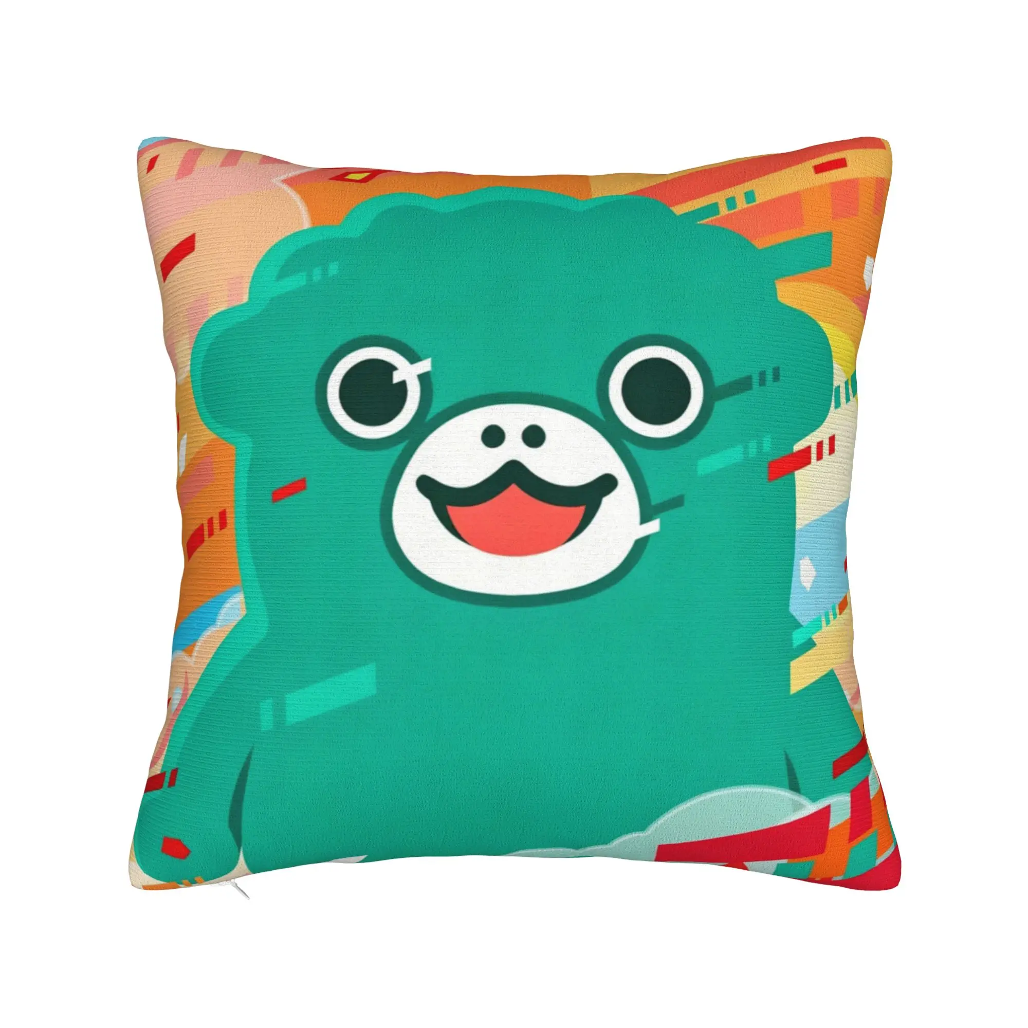 Chibi Monster Raids Again Square Pillow Case Cartoon Cushion Covers Custom Zipper Decor Throw Pillow Case Cover for Car 40x40cm