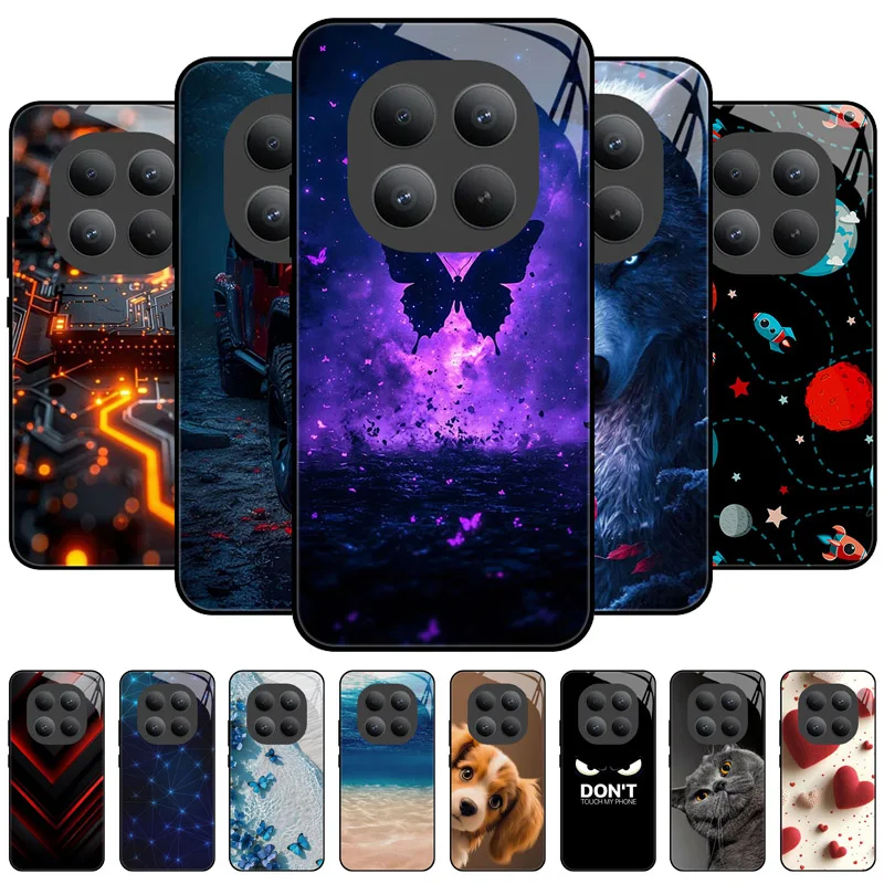 Funda de vidrio templado para Redmi Note 15 Pro Plus 5G, cubierta para Xiaomi Poco M8 Pro, Note15 Pro+, parachoques a prueba de golpes.