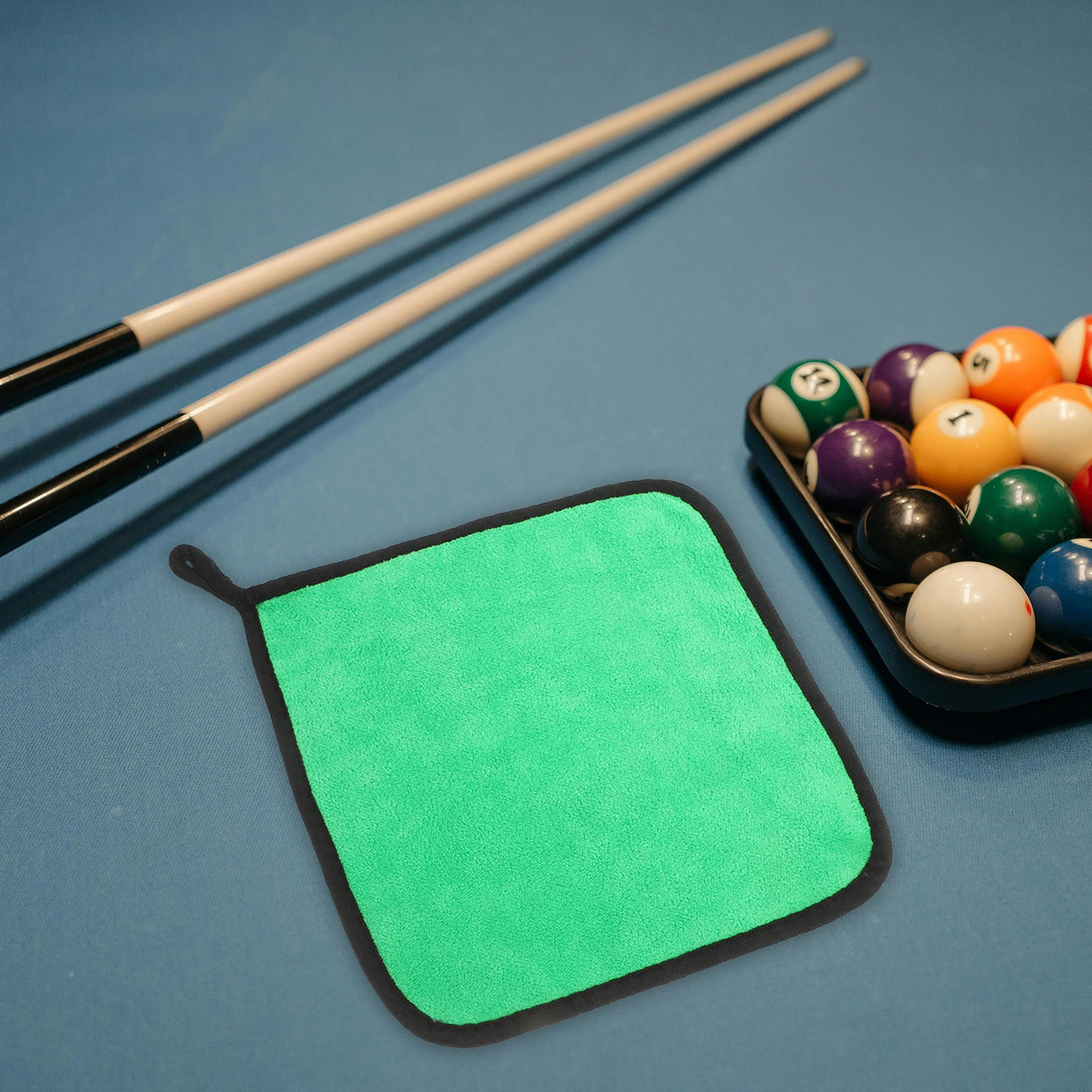 

5 Pcs Pool Cue Cleaning Cloth Billiards Shaft Snooker Non-stick Oil Fiber Microfiber Towel