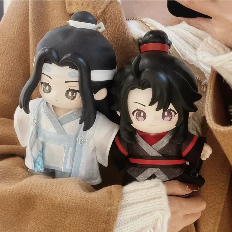 Genuine 18cm Mo Dao Zu Shi Wei Wuxian Lan Wangji Anime Figurion Minidoll Cartoon Model Animation Collectiable Decor Gifts Dolls