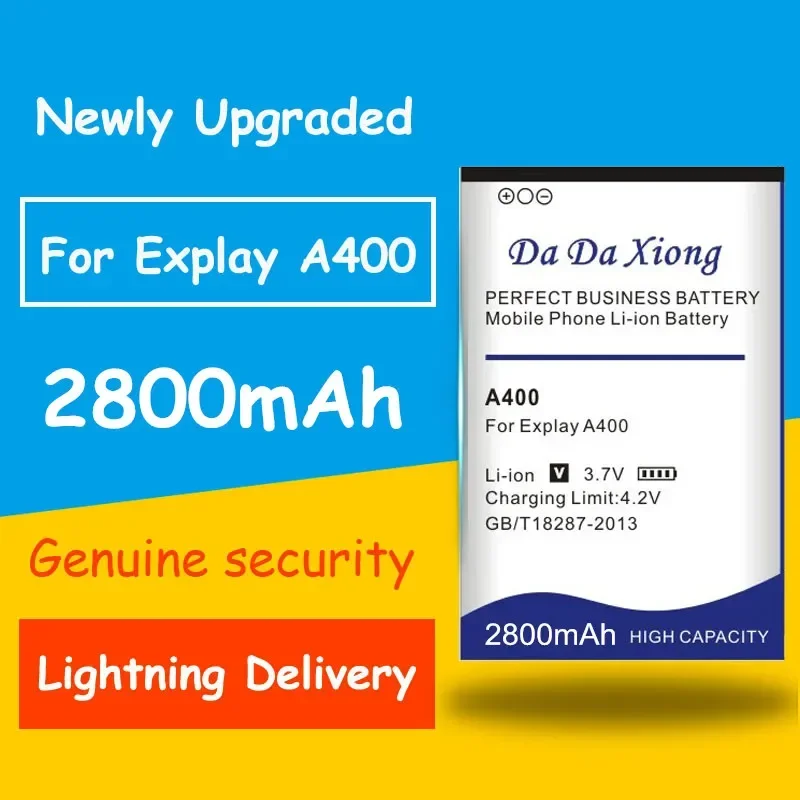 

Для подлинной безопасности 2800mAh Explay A400 аккумулятор для замены мобильный телефон зарядных устройств