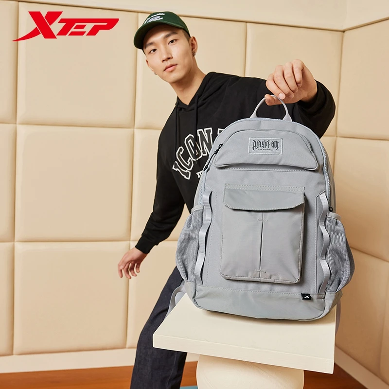 Xtep Backpacks For Men And Women 2024 Spring Fashion Unisex Bag Climbing Training Durability Basketball Outdoor Bag 876137110001