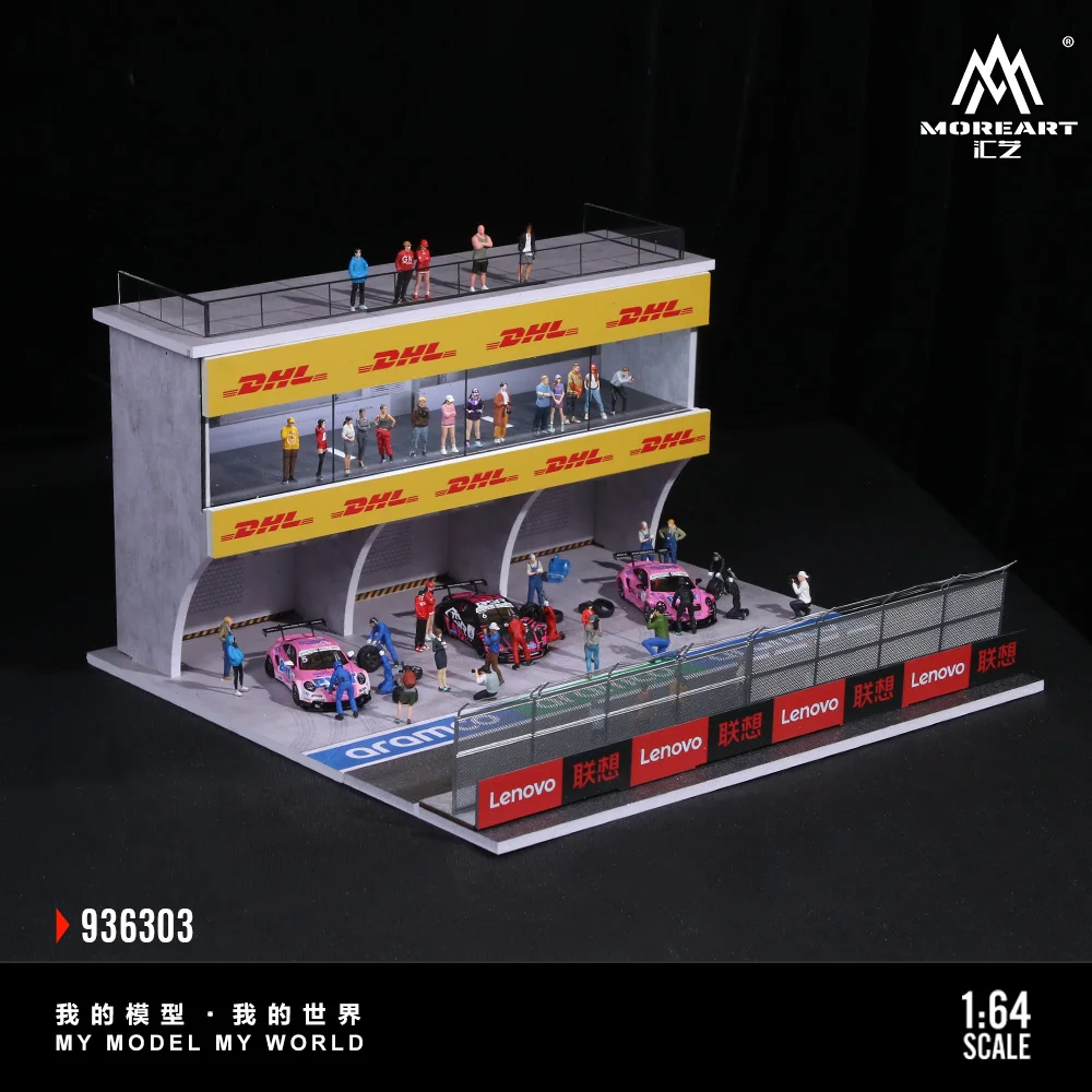 

TimeMicro&MoreArt 1:64 three-dimensional building assembly scene of the Asian Carrera Cup
