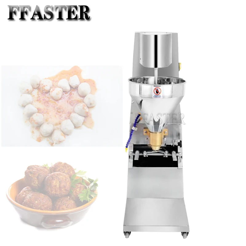 

1100W Table Top Automatic Meatball Making Machine Fish Pork Beef Meat Ball Maker Forming Machine 16/18/22 / 26mmMoulds