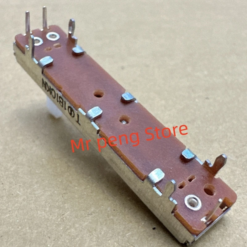 1pcs for NOBLE 45MM sliding fader B10K mono electronic organ volume adjustment potentiometer 3 pin