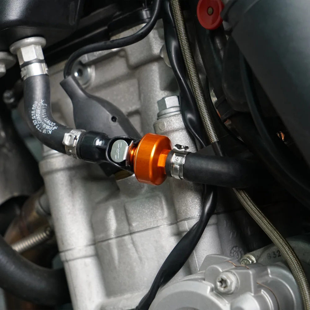 NICECNC فلتر الوقود ل KTM EXC XC XCW ستة أيام TPI SXF XCF EXC-F XCF-W 150 250 300 350 450 500 التصنيع باستخدام الحاسب الآلي 6061-T6 الألومنيوم