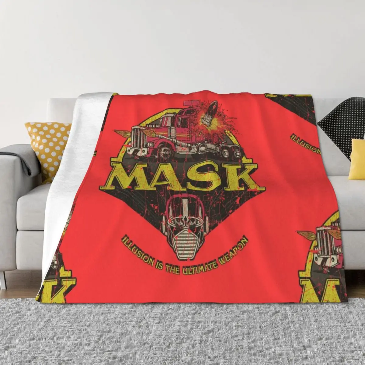 

M.A.S.K. - Mobile Armored Strike Kommand 1985 Throw Blanket Blankets For Bed Hairys Personalized Gift wednesday Blankets