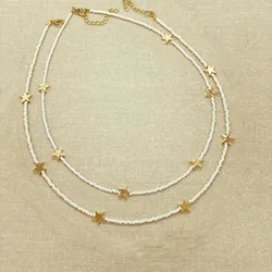 KKBEAD Star Necklaces Choker Jewelry Miyuki Simple Dainty Necklace for Women New Jewellery Gift Accessories