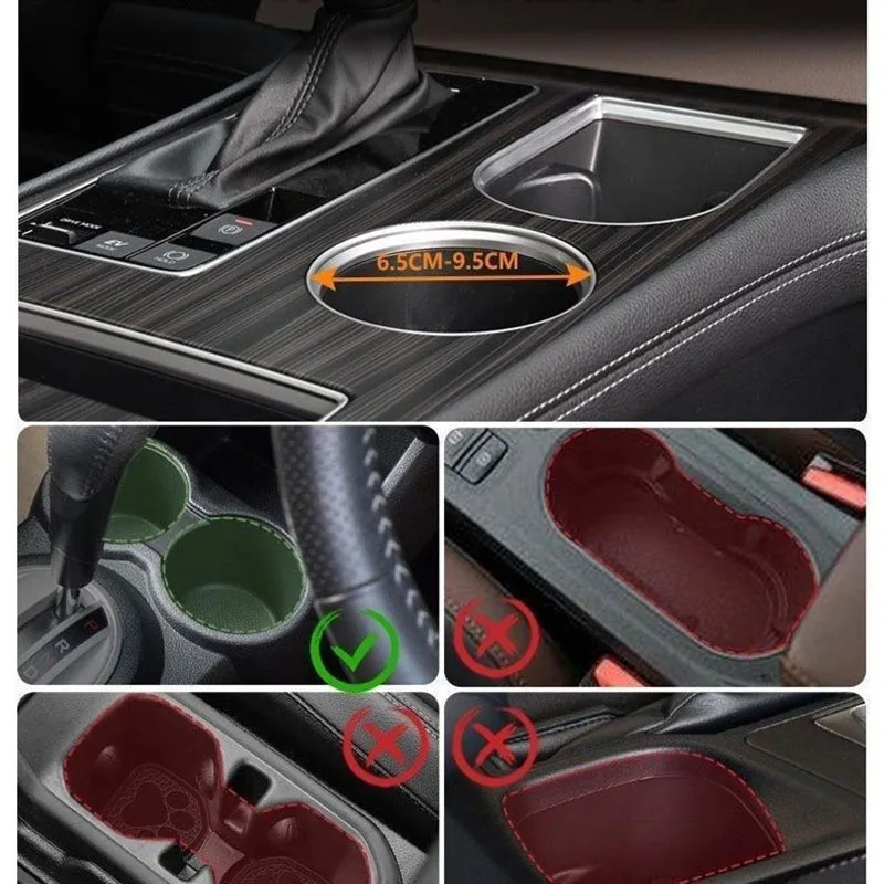 Auto-Getränkehalter-Erweiterungstablett: Konsolen-Aufbewahrung für den Autoinnenraum, Getränkehalter, Aufbewahrungsregal, Esstisch – Detail 3