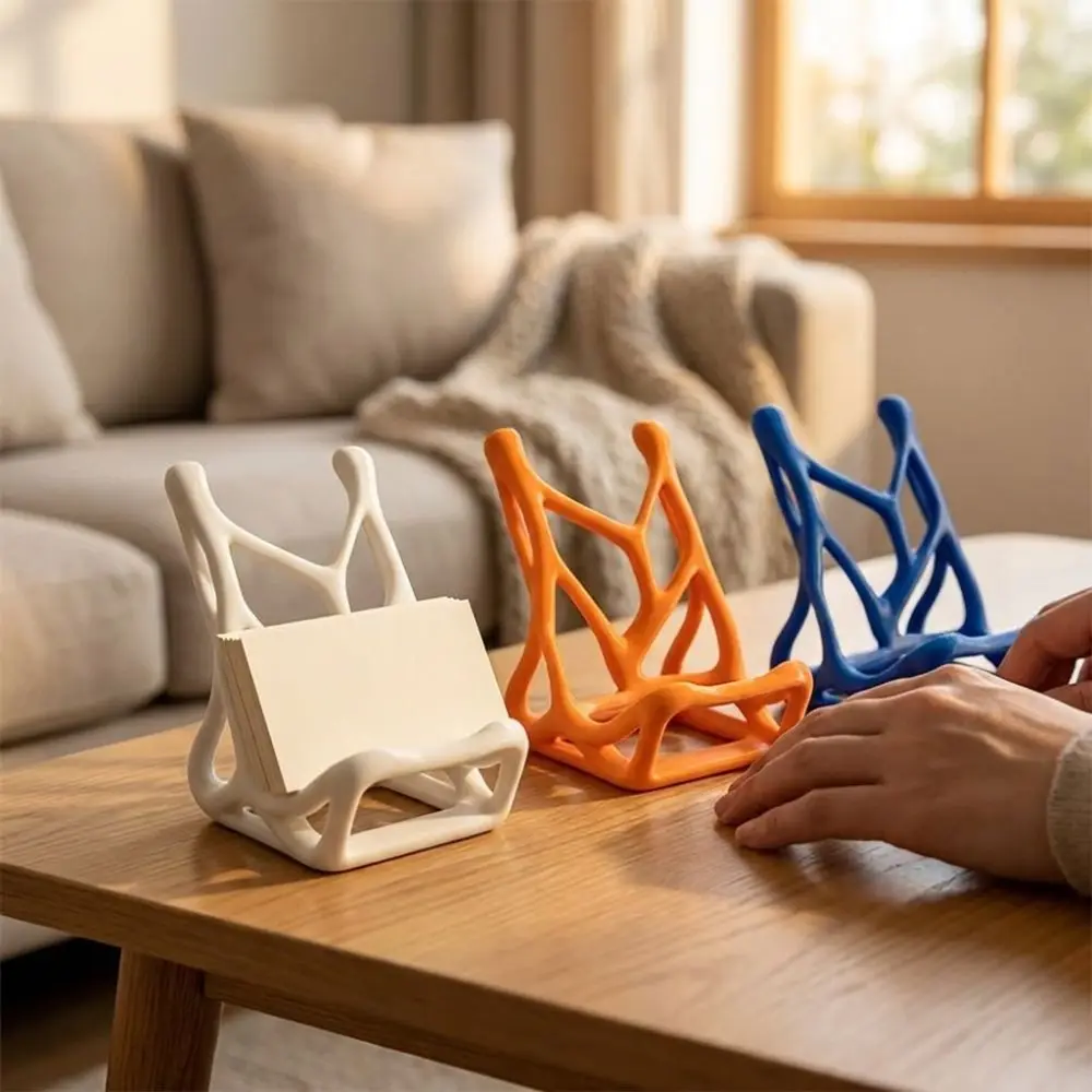 3D Printed Skeleton Bone Phone Stand Hands-free Viewing Hollow Streamlined Card Books Stand Novelty Anti-slip