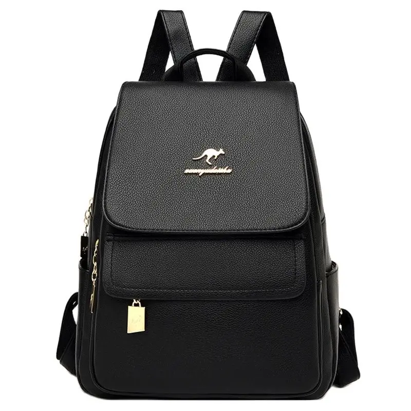 Women Large Capacity Backpack High Quality Leather Female Vintage Bag School Bags Travel Bagpack Ladies Bookbag Rucksack Purses