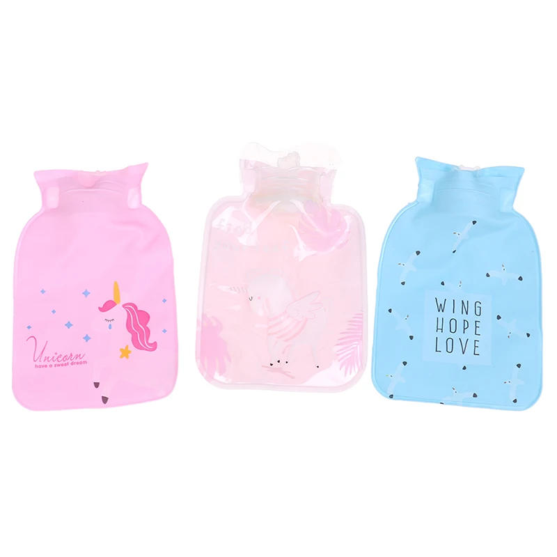 New 1PC Mini Cartoon Hot Water Bag Container PVC Water-filled Type Warm Hand Treasure