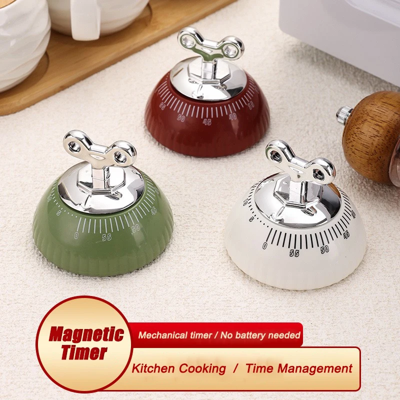 Temporizador de cozinha magnético manual contagem regressiva despertador temporizador digital mecânico cozinhar temporizador estudo cronômetro cozinhar chuveiro