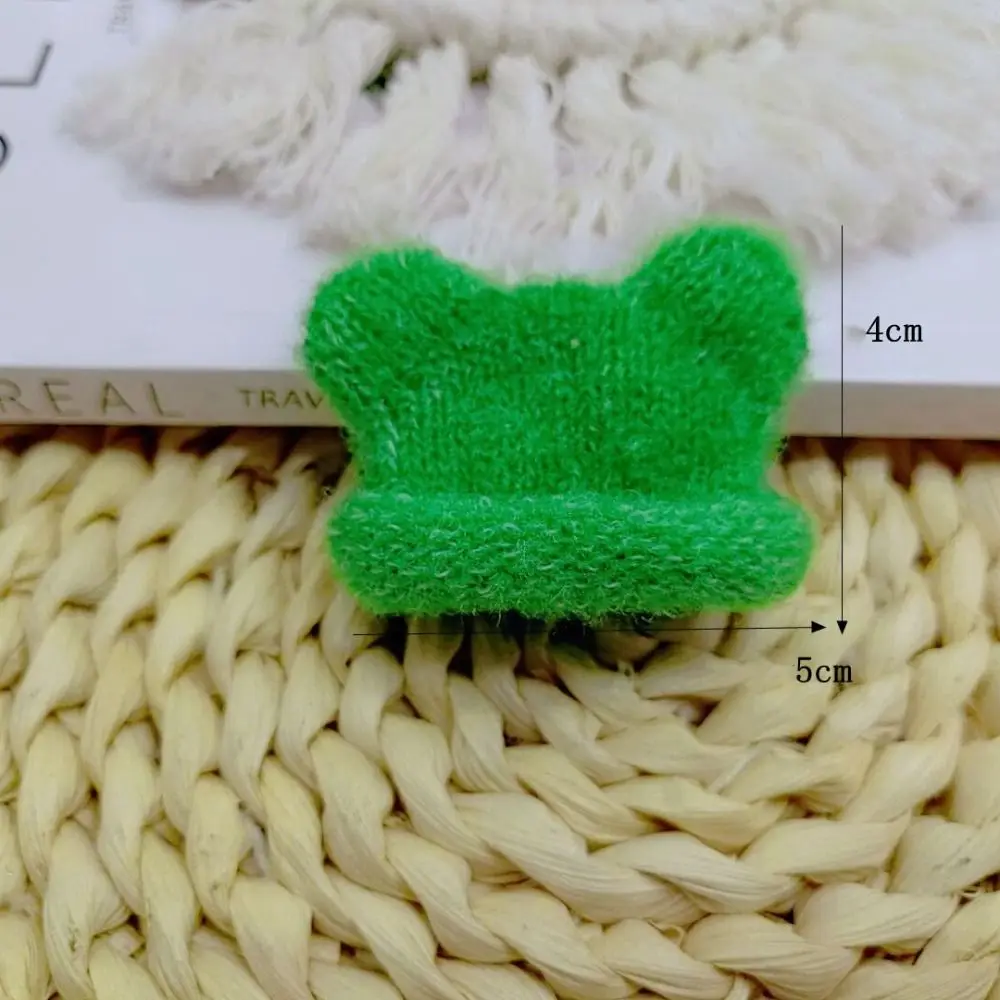 Knitted Mini Knitted Hats Mini Handmade Materials DIY Decorative Cap Cute Colorful Knitted Finger Cap Girls