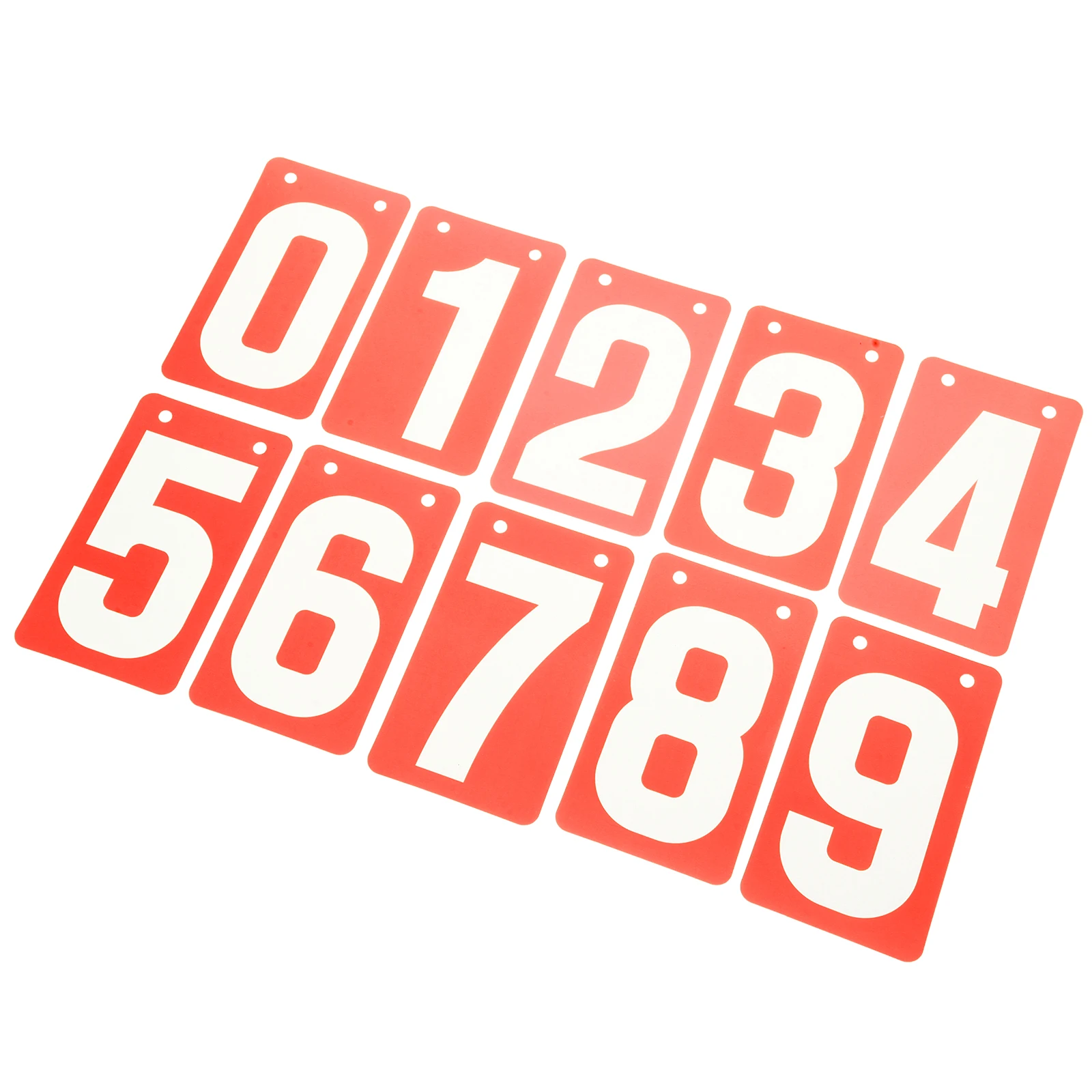 

10 Pcs Numbered Score Cards Flip Board Portable Sports Keeper Chart Red Blue Waterproof Match Accessory Scoreboards