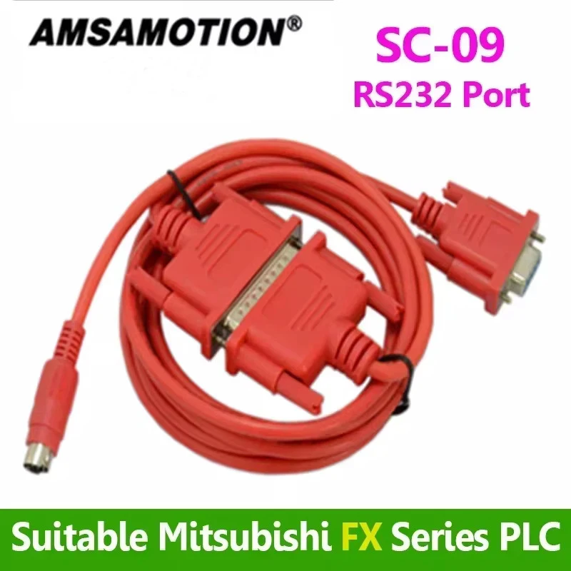 Câble de programmation USB-SC09 pour PLC Mitsubishi série FX/A, port série RS232, téléchargement USBSC09