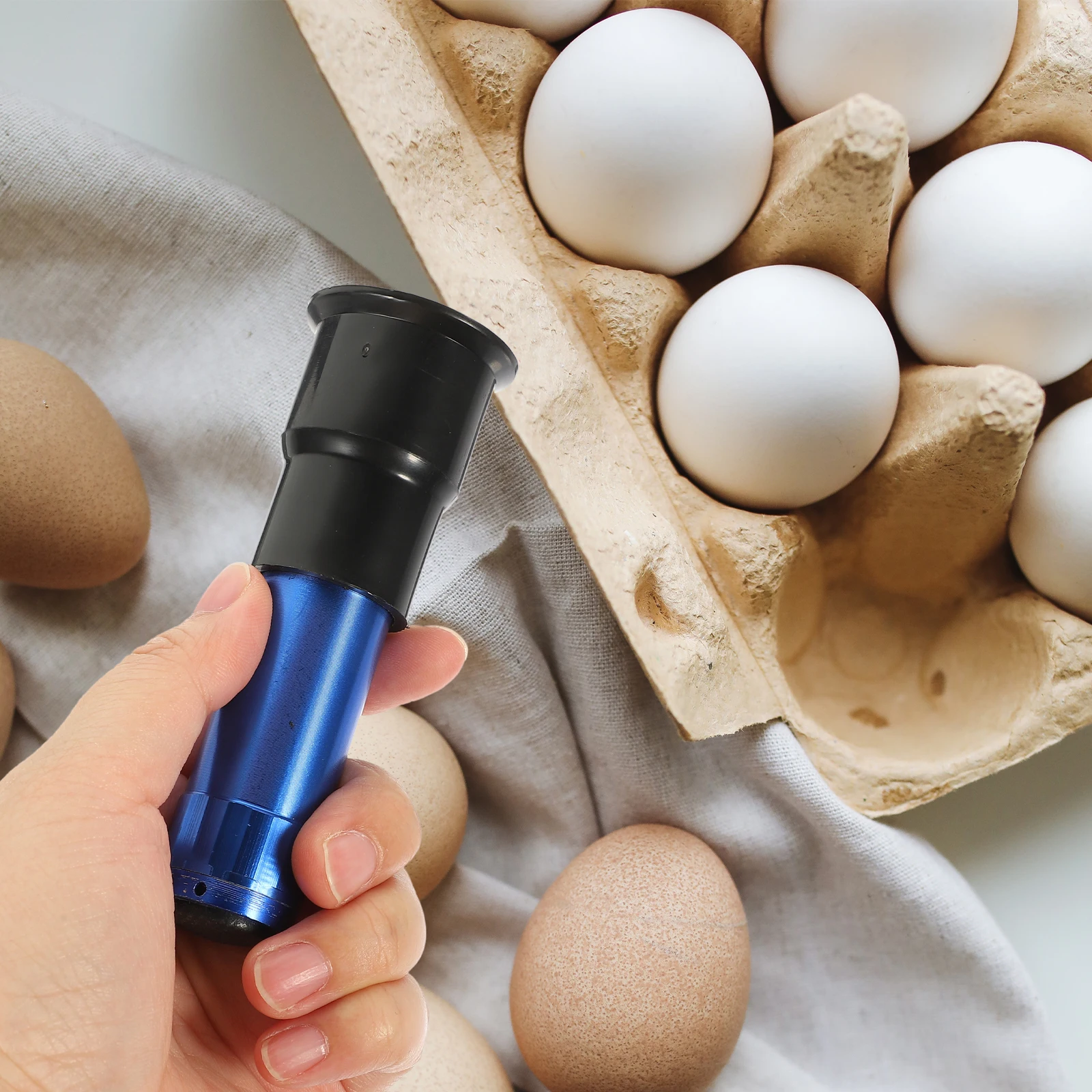 

Hand Held Egg Lamp Portable Tester for Chicken Duck Eggs Incubation Monitor Cold Light Tool Egg Candling