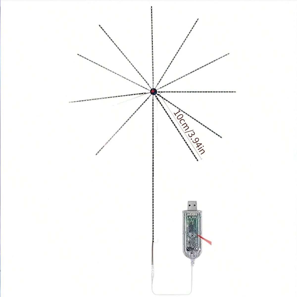 Usb-Powered Color-Changing Windmill Light with Remote Control, as Well as Colorful Fireworks Lights, Are Ideal for Indoor Ambiance