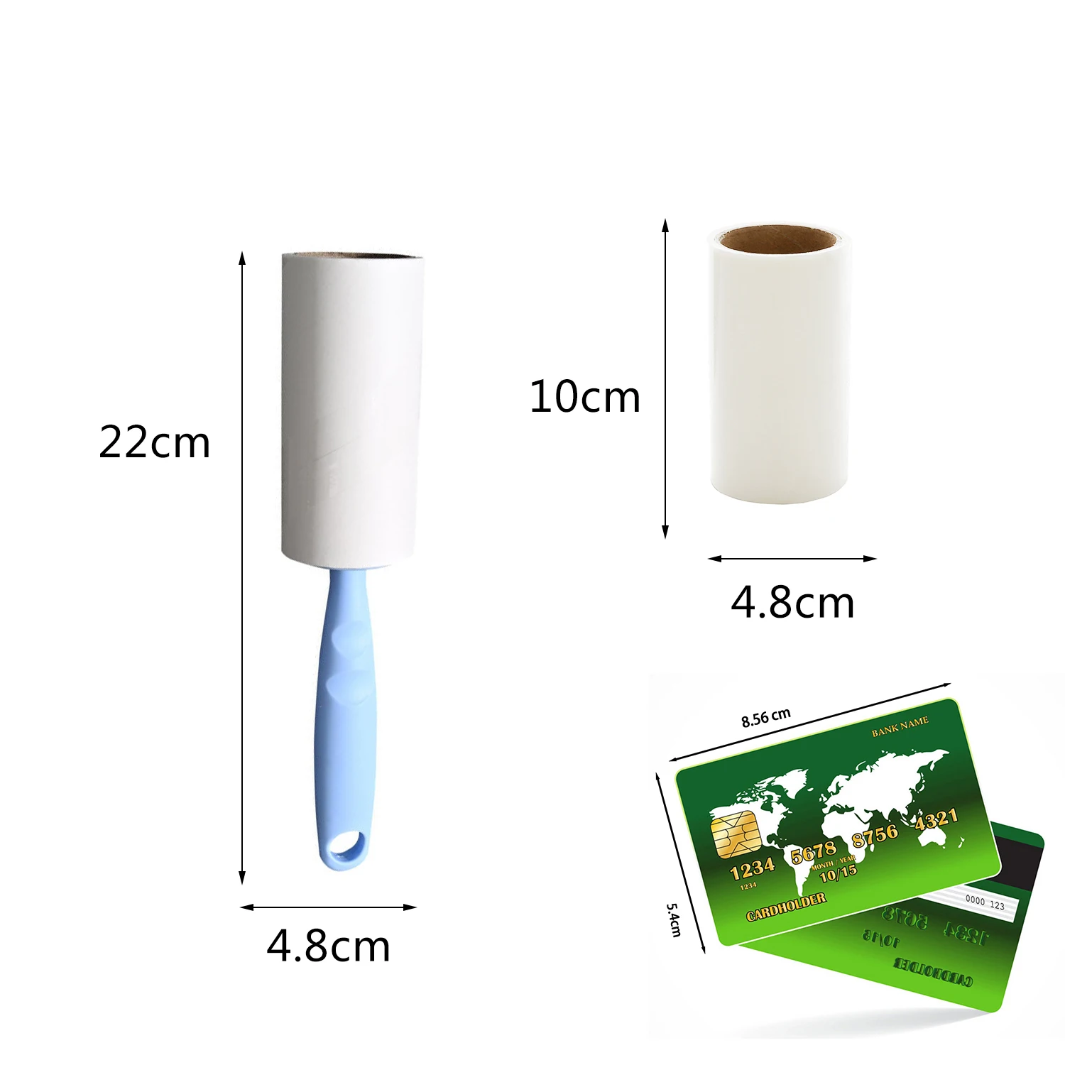 Lint Roller With Refills Sticky Remover Pet Dog Hair Clothes Sofa Dust Cleaning Remover Replaceable Roll Brush CleaningAccessory