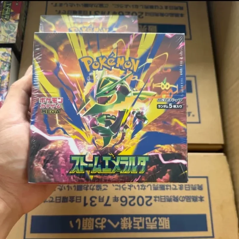 Hot PokéMon Trading Card Game Ptcg Japanese Version M6 Rayquaza Storm Emerald Sealed Booster Box Surprise Cards