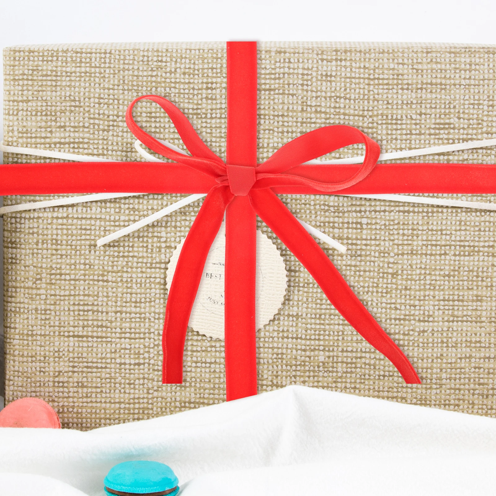 

Ribbon Fabric Wrapping Christmas Present Decorative Packaging for Presents