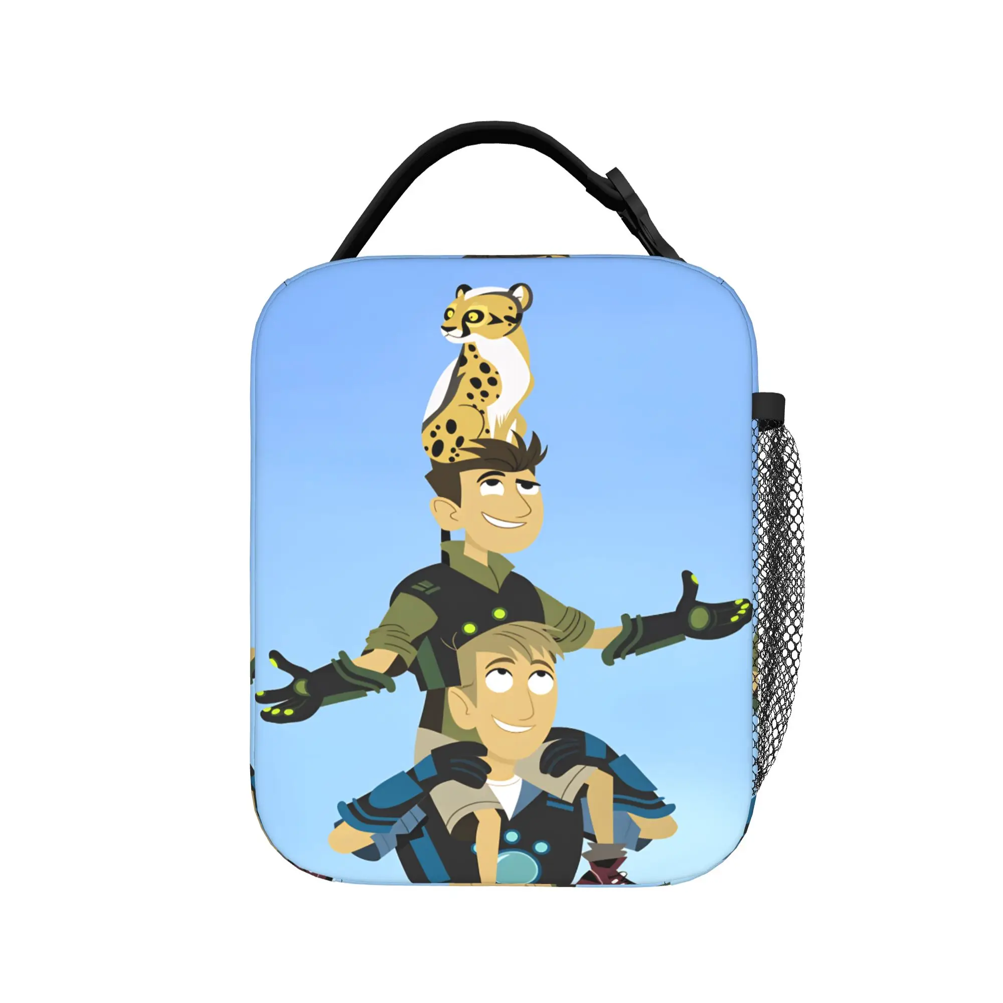 

Сумка для обеда Wilds Kratts, винтажный ланч-бокс, удобная термосумка для пикника на открытом воздухе, сумки-тоут для мужчин и женщин, сумка-холодильник с оксфордским принтом