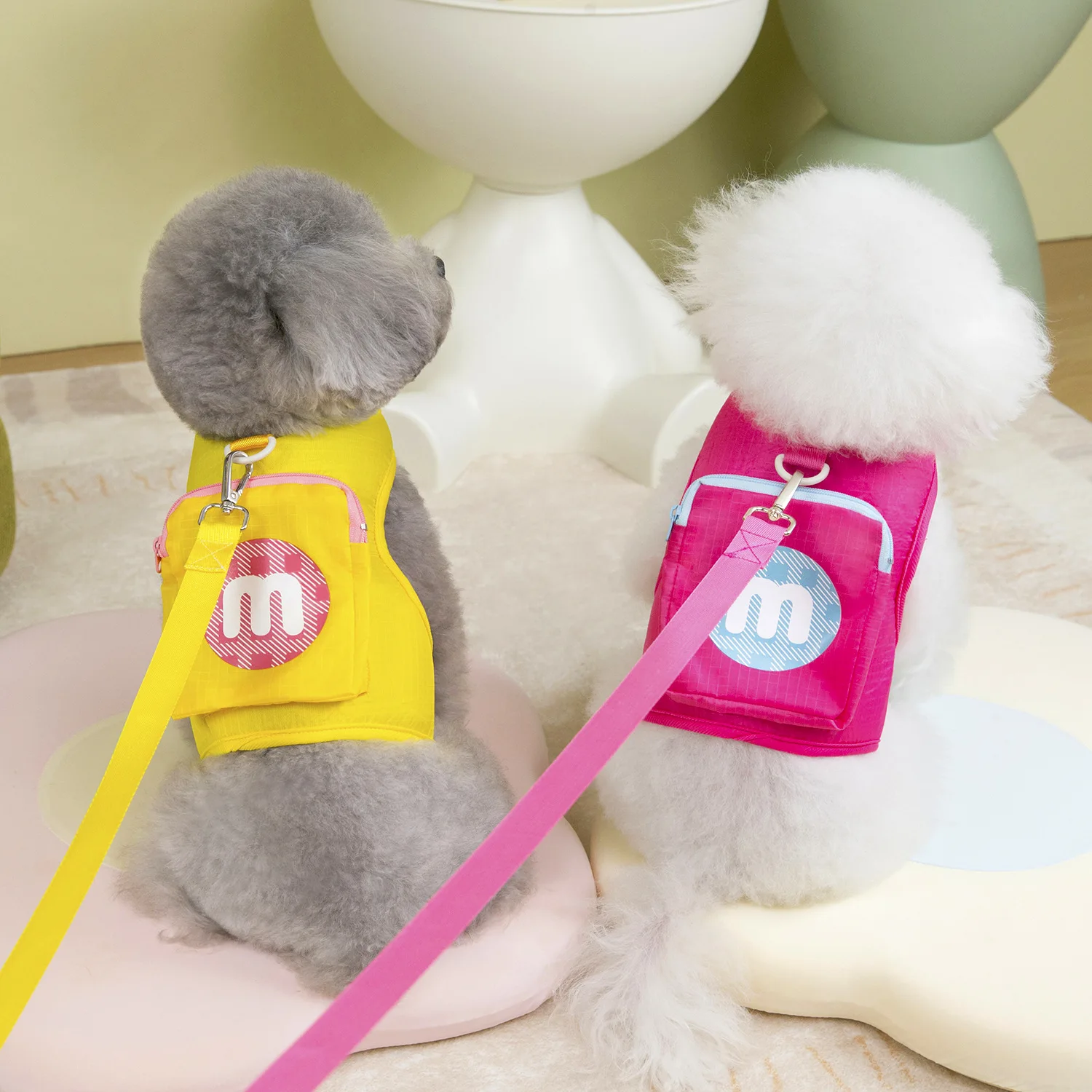 

Spring/Summer Cat Stereoscopic Backpack Breathable Leash Coat Anti-Breakaway Anti-Scratch Silk Adjustable Pet Fashion