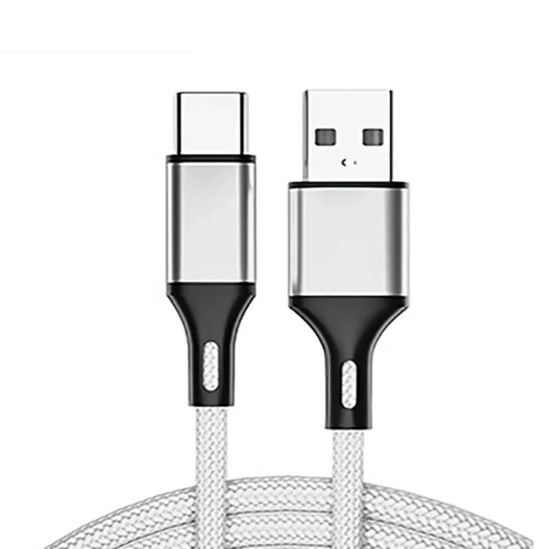 【Aus China】Hochwertiges OEM ODM Hochgeschwindigkeits-2.0-a USB-C Datenkabel Nylon Typ-C Kabel Schnellladekabel USB-C Kabel für Smartphones