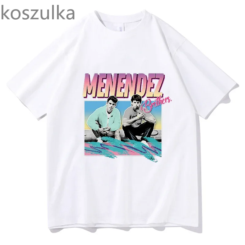 Nicholas Chavez Menendez Brothers T-shirts Man Women Harajuku O-neck Summer Pure Cotton Casual TShirts Graphic Streetwear Tops