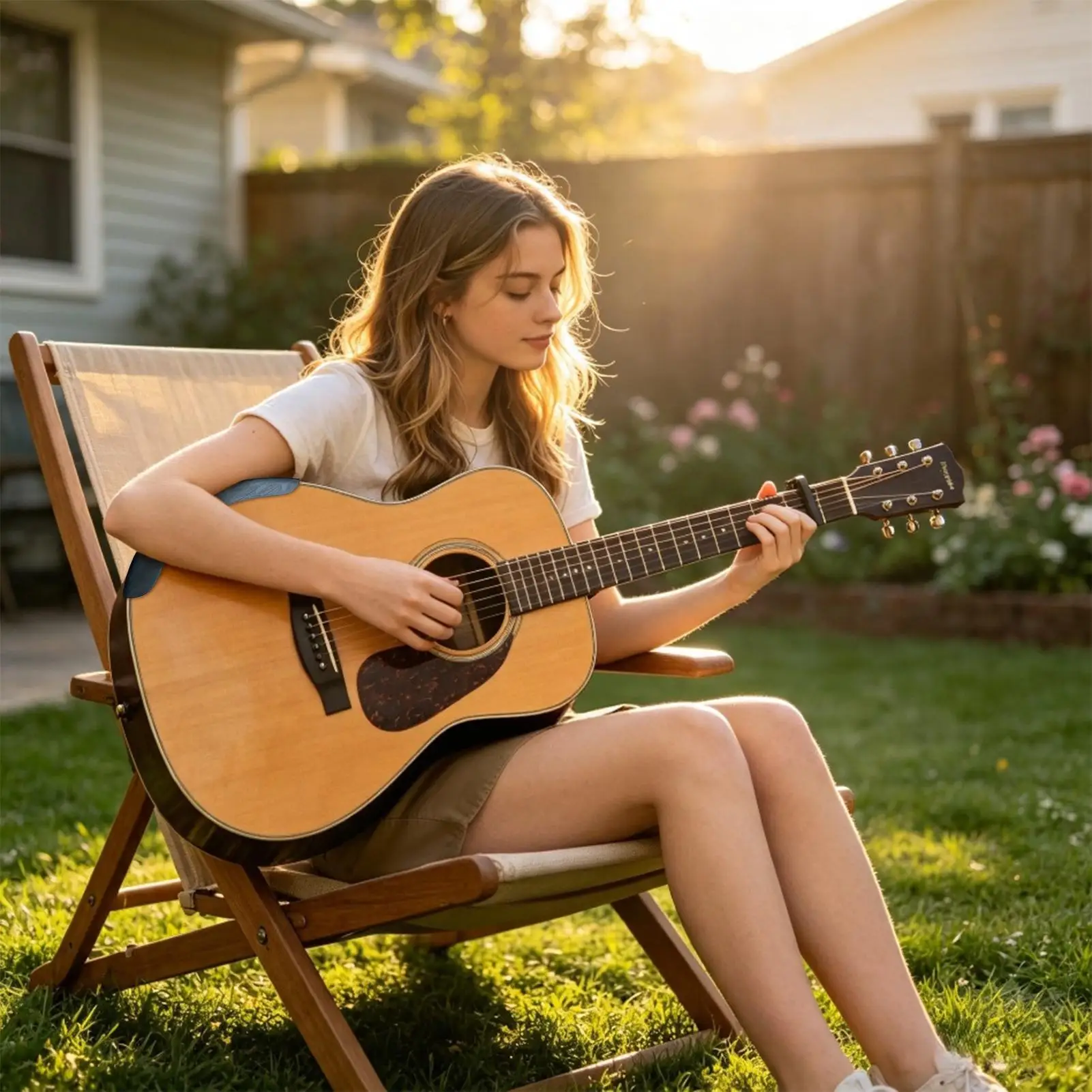 Guitar Armrest Self-Adhesive Wooden Ergonomic Folk Parts Acoustic Guitar Wood Arm Rest For Reduce Sweat Enhance Tone Musician